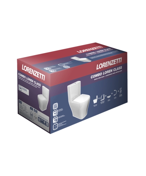 BACIA C/ CX ACOPL CLASS BR COMBO LORENZETTI