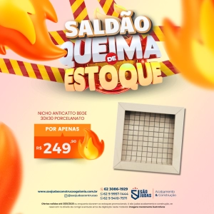 Nicho Anticatto bege 30x30 porcelanato